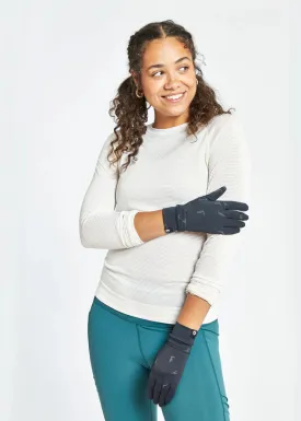 Oiselle | Firecracker Reflective Gloves | Women's | Black