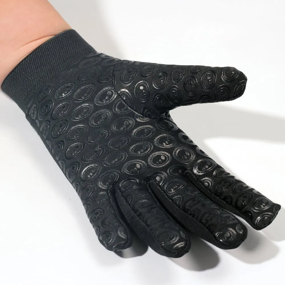 Optimum Velocity full finger thermal sports rugby football warm Grip gloves Black junior and adult