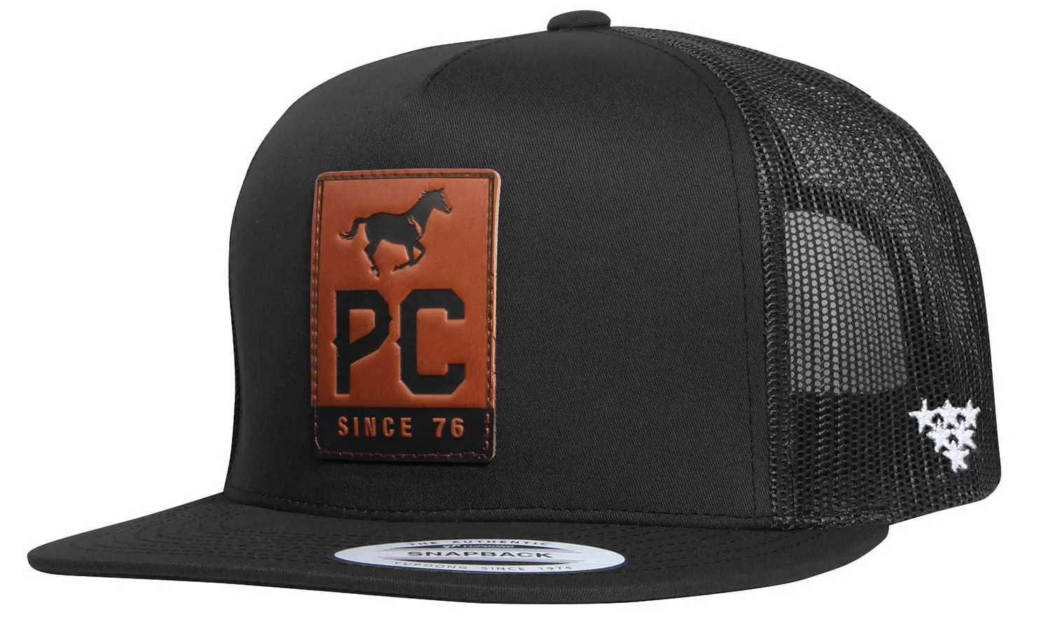 PC Flat Trucker Hat, Black