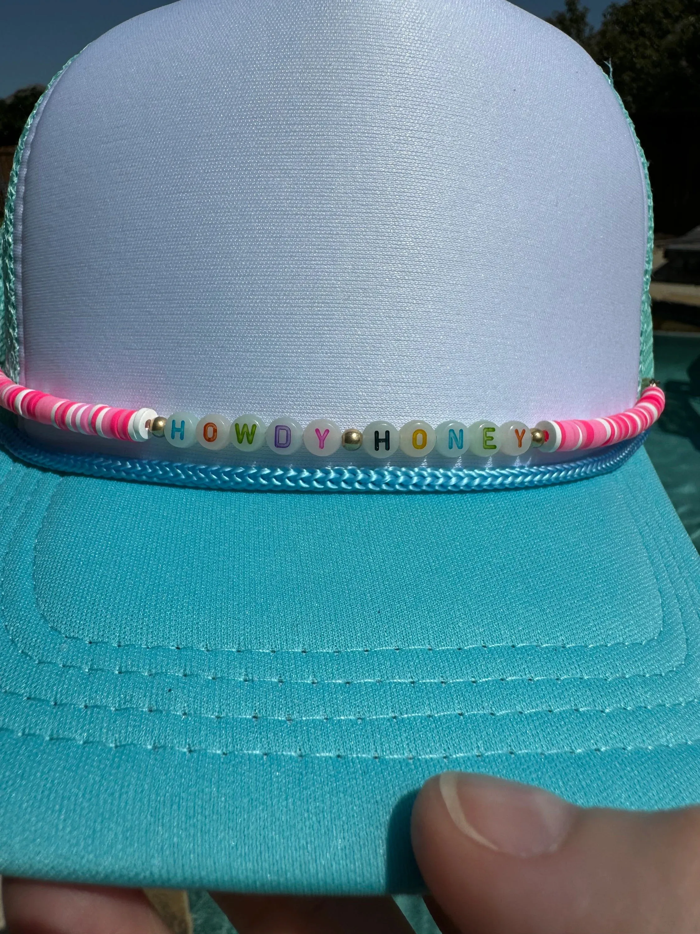 Pink Beaded Hat CHAINS (Various Styles)