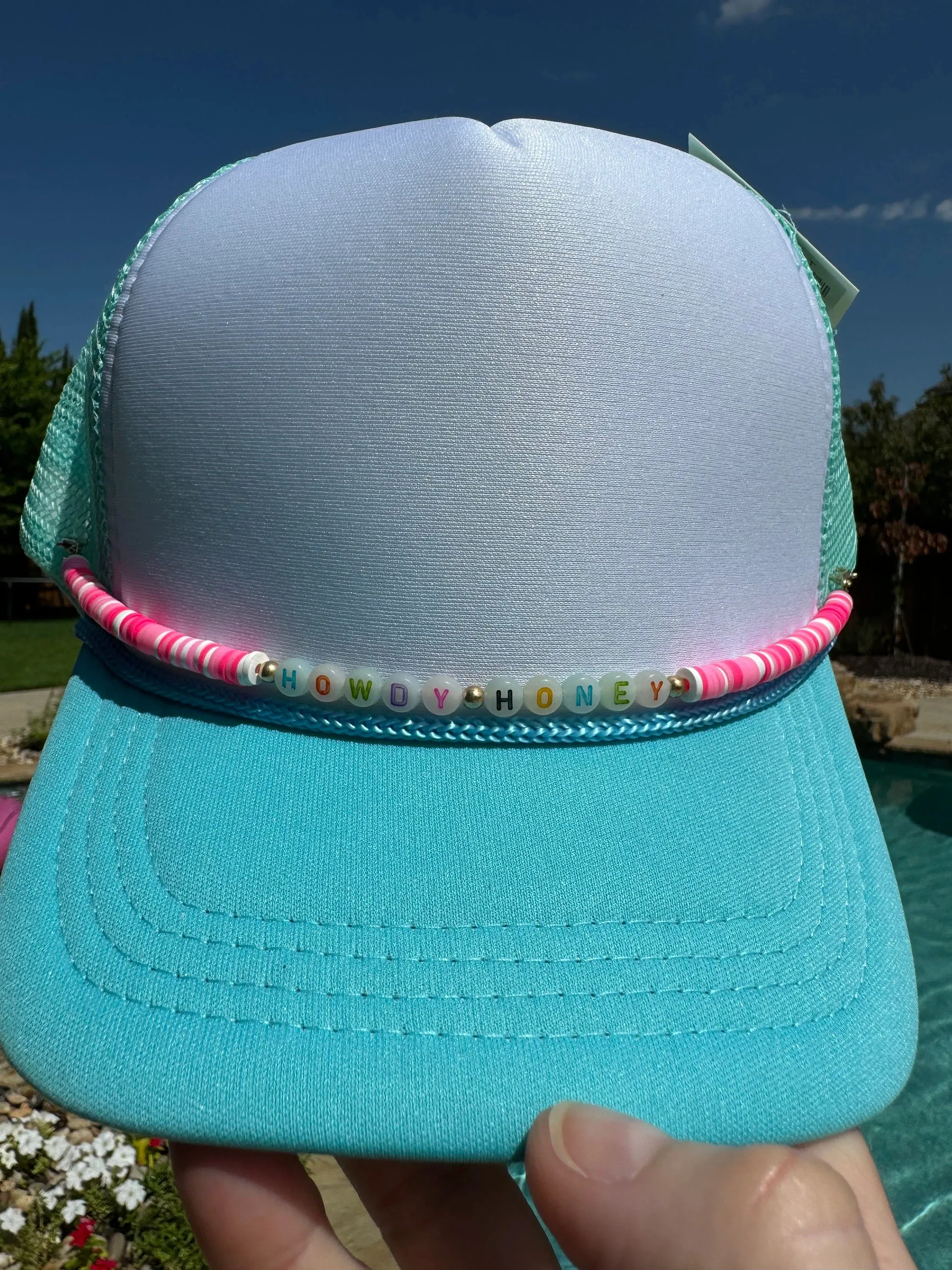 Pink Beaded Hat CHAINS (Various Styles)