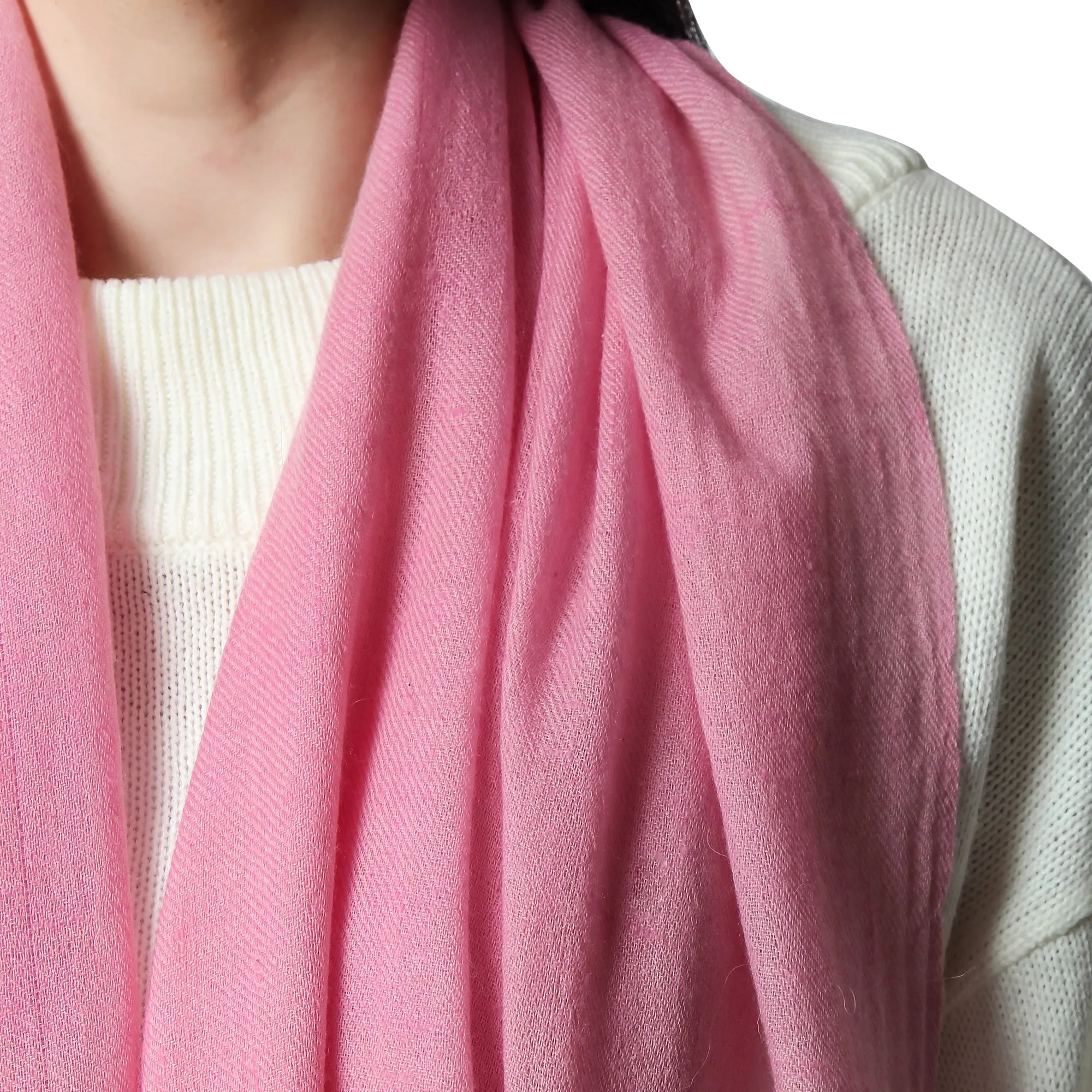 Pink Cashmere Scarf