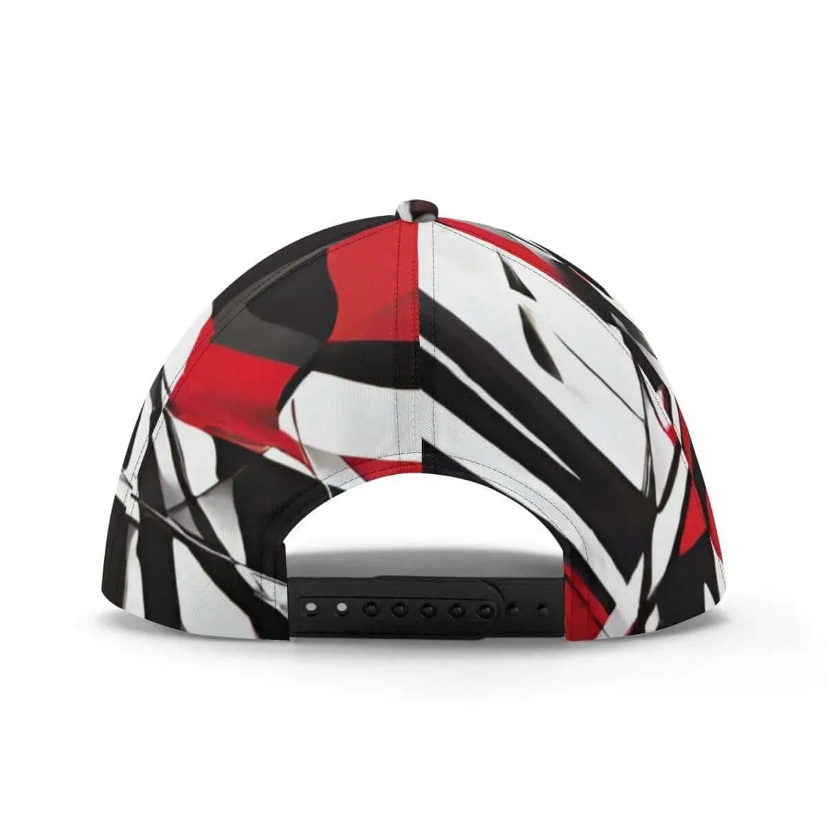 Red Black Grey White Baseball Cap