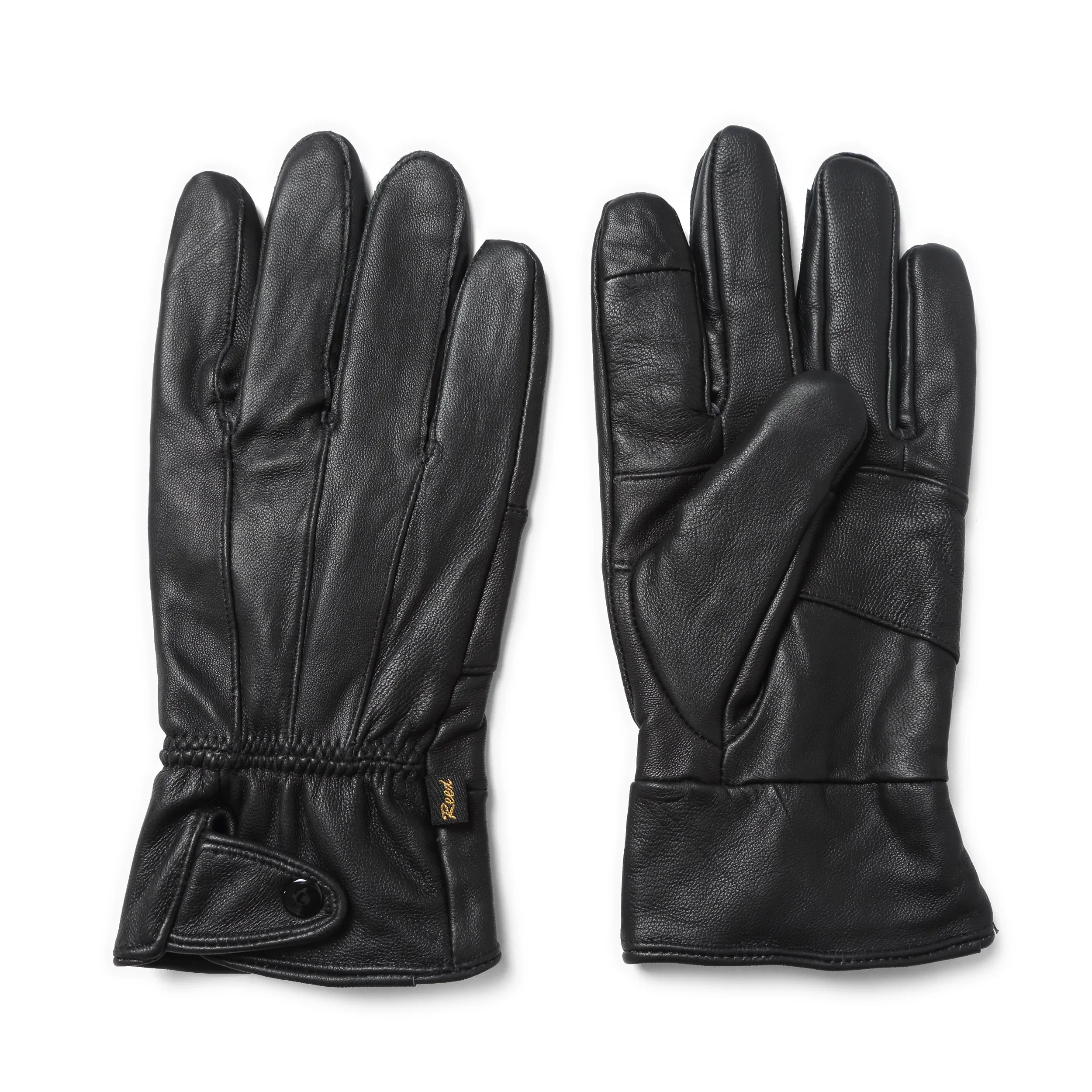 Reed Men's Genuine Leather Warm Lined Driving Gloves - Touchscreen Texting Compatible - Imported