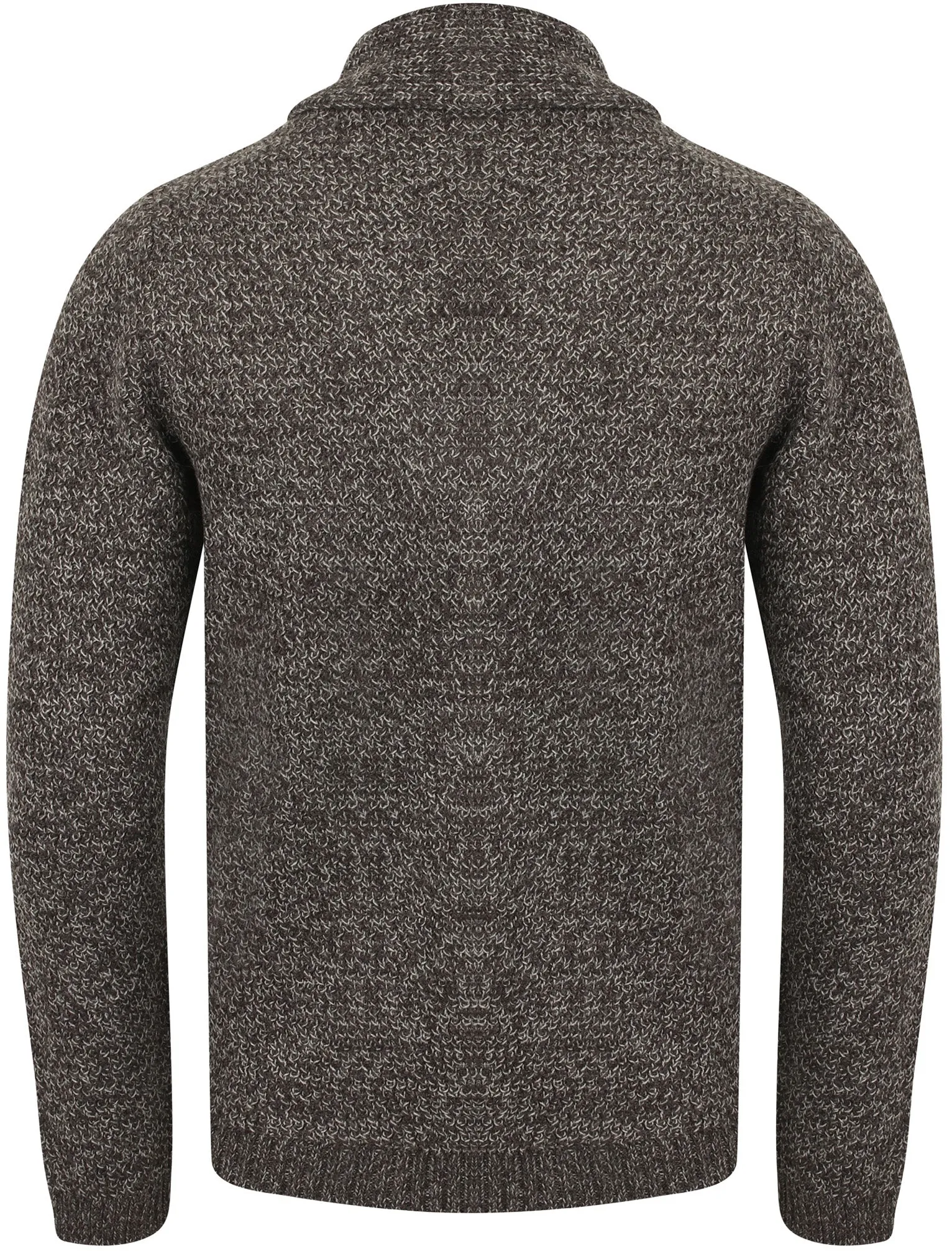 Riley Wool Blend Shawl Neck Cardigan In Charcoal Marl - Tokyo Laundry