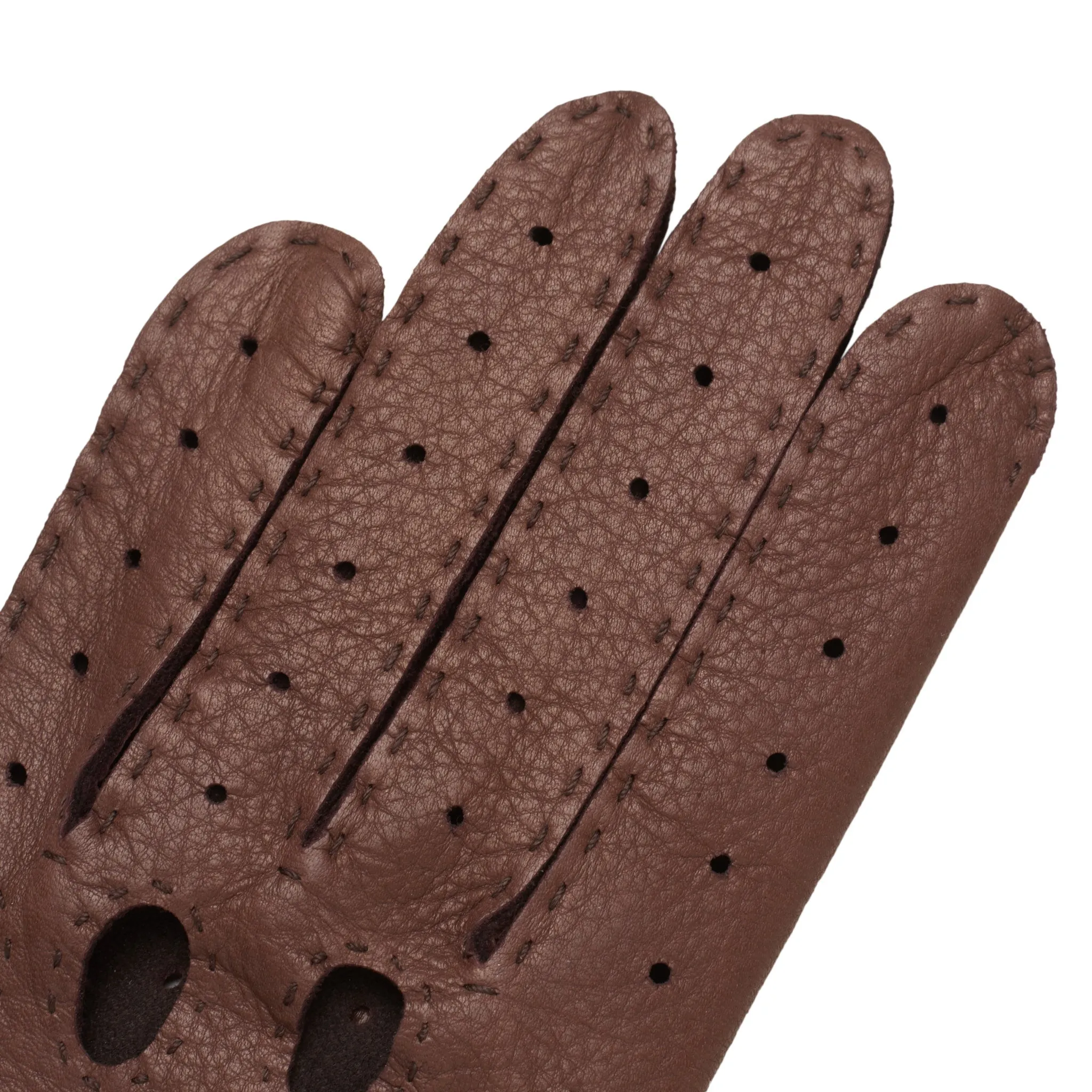 Rome Taupe Deerskin Driving Gloves