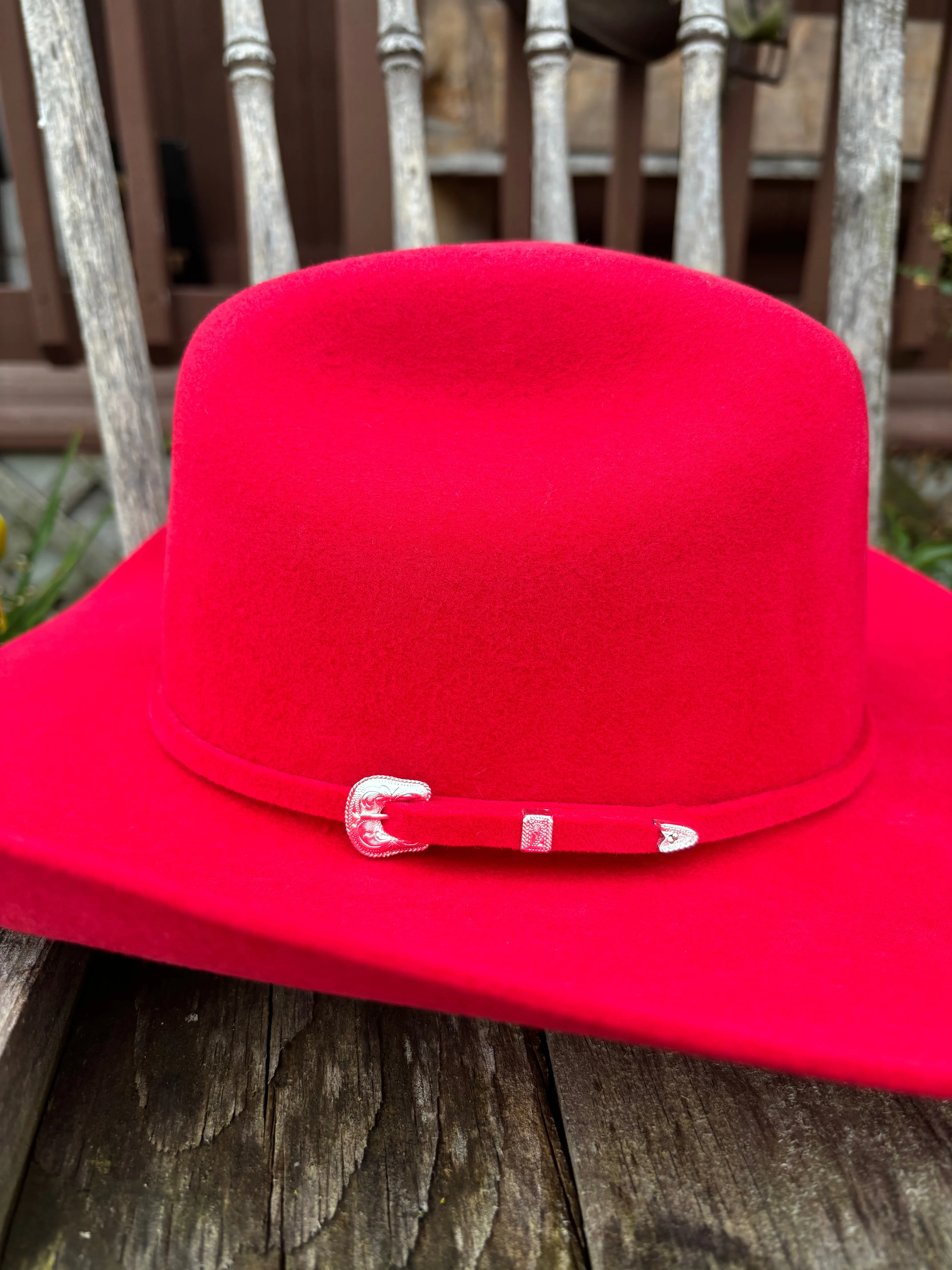 Serratelli Mesa Magenta Pure Wool Cowboy Hat