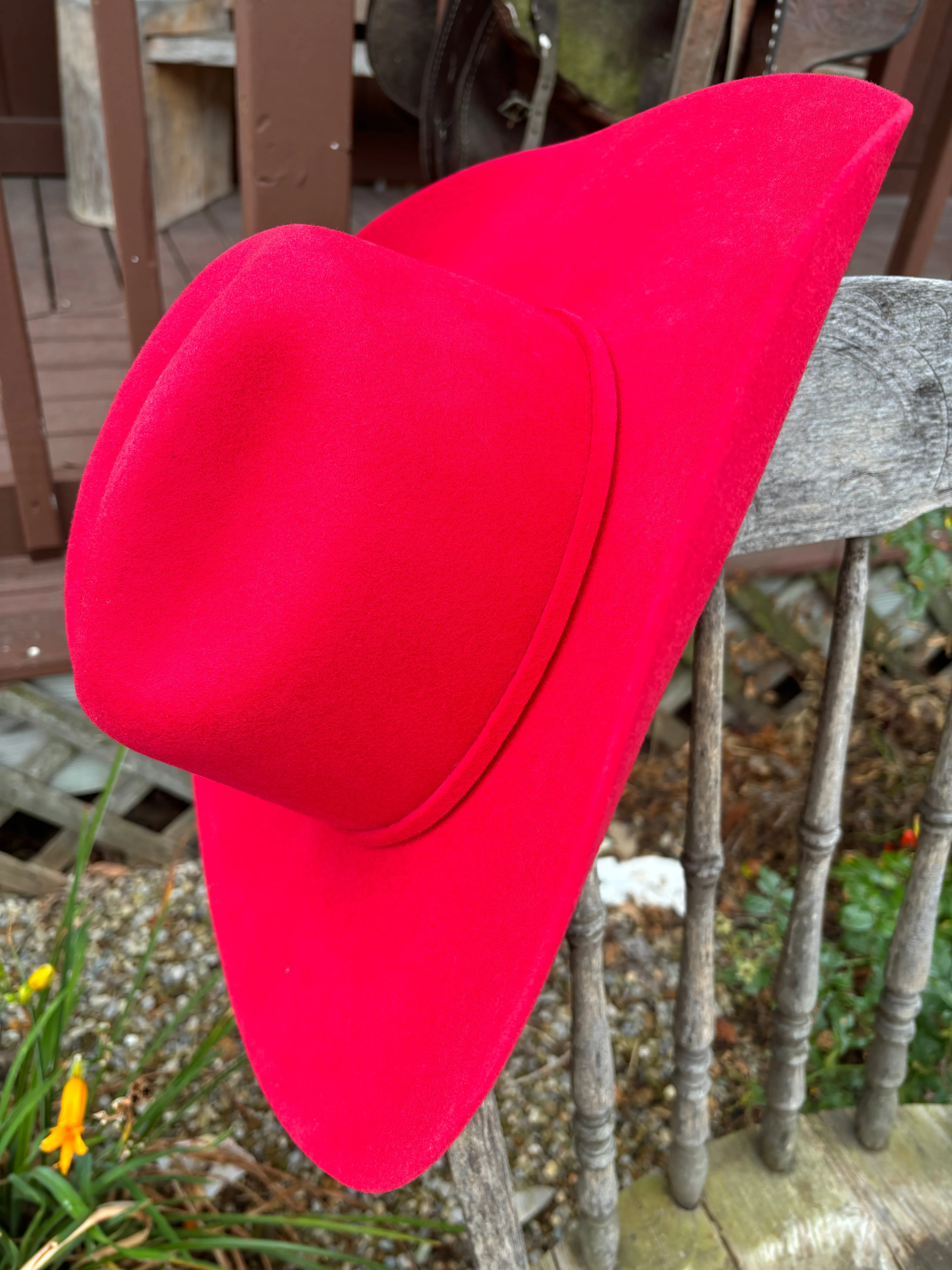 Serratelli Mesa Magenta Pure Wool Cowboy Hat