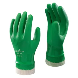 Showa 600 PVC Coated Green Gardening Safety Gloves