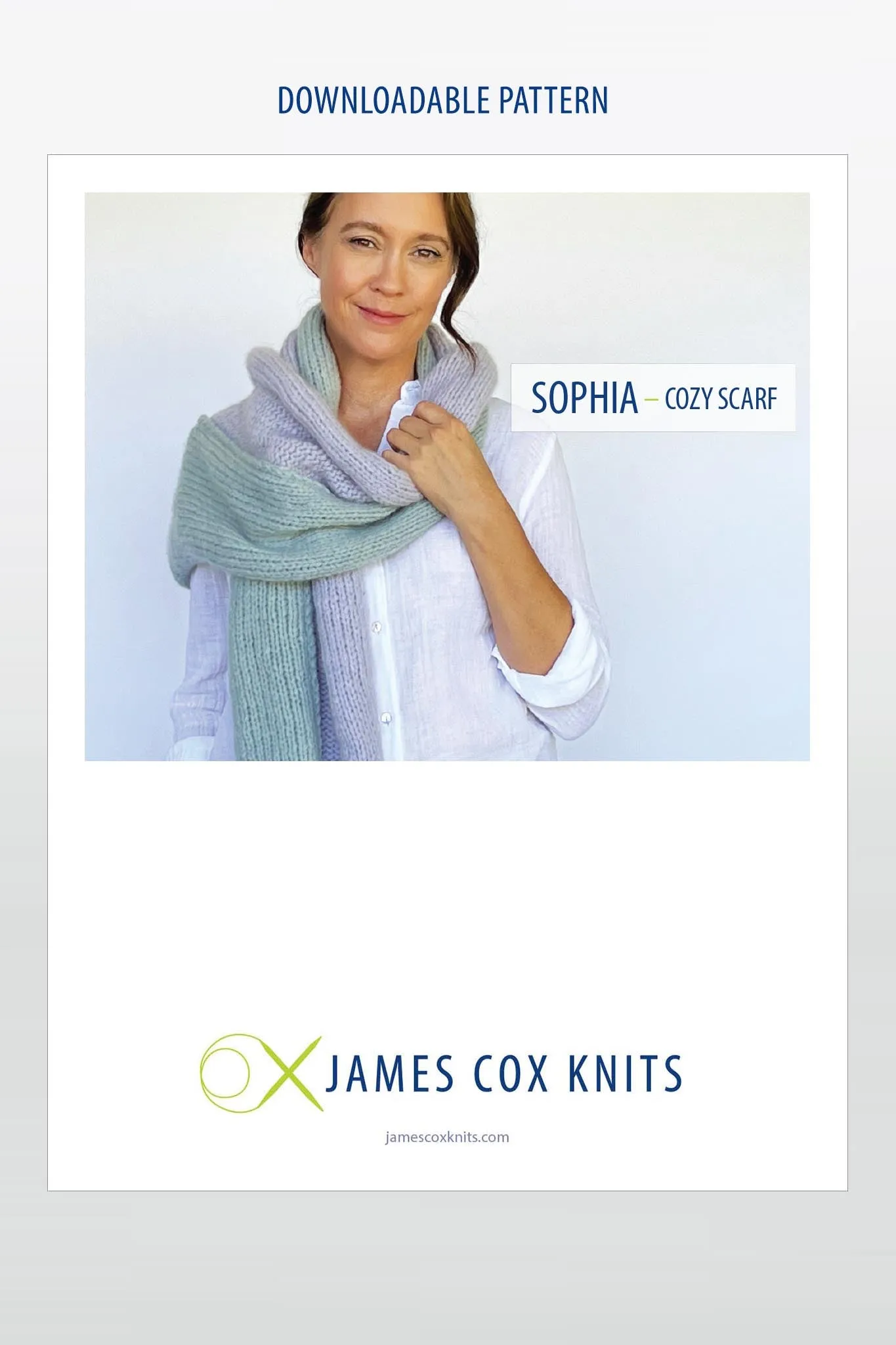 Sophia Cozy Scarf Designer Knitting Kit