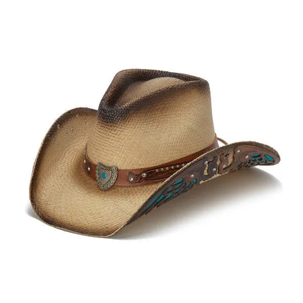 Stampede Hats - Turquoise Wings and Rhinestone Western Hat