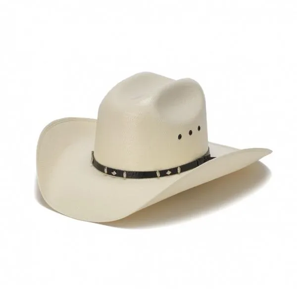 Stampede Western Vented Shantung 50X Hat - The Beau in White