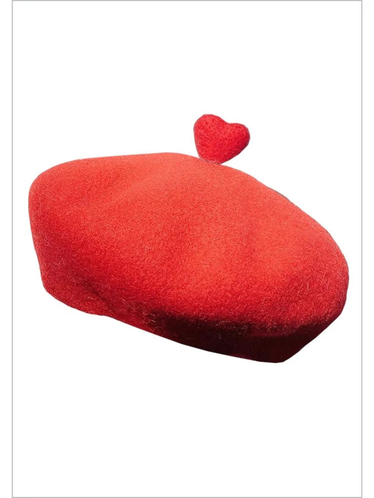 Sweet Affection Wool 3D Heart Beret