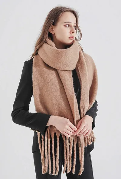 Toffee Fringe Scarf