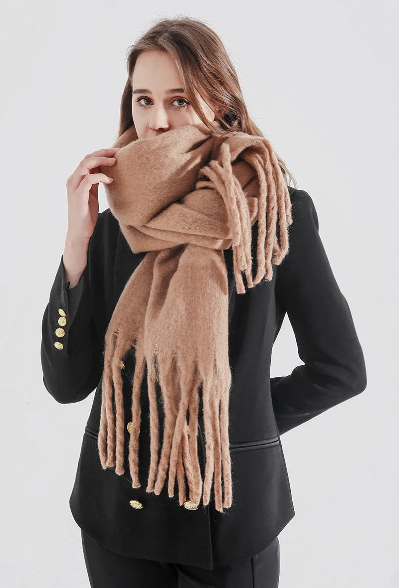 Toffee Fringe Scarf