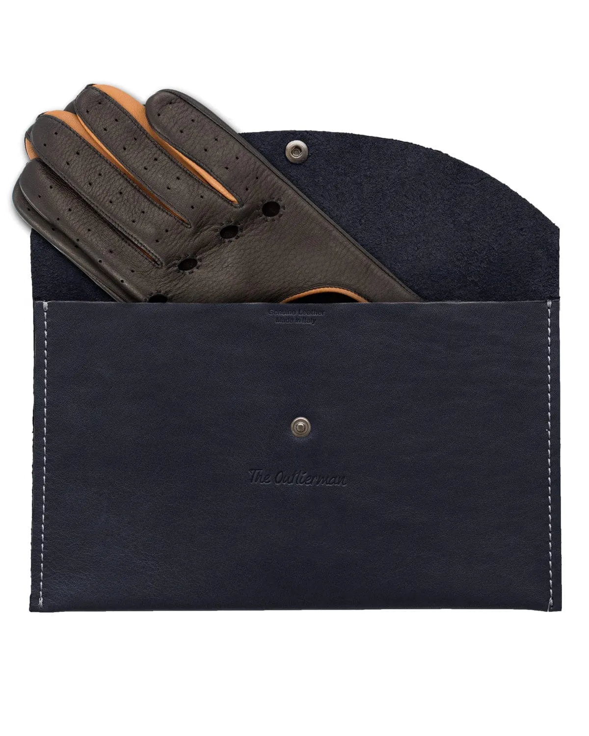 TOP GEAR - Deerskin Leather Driving Gloves - Black