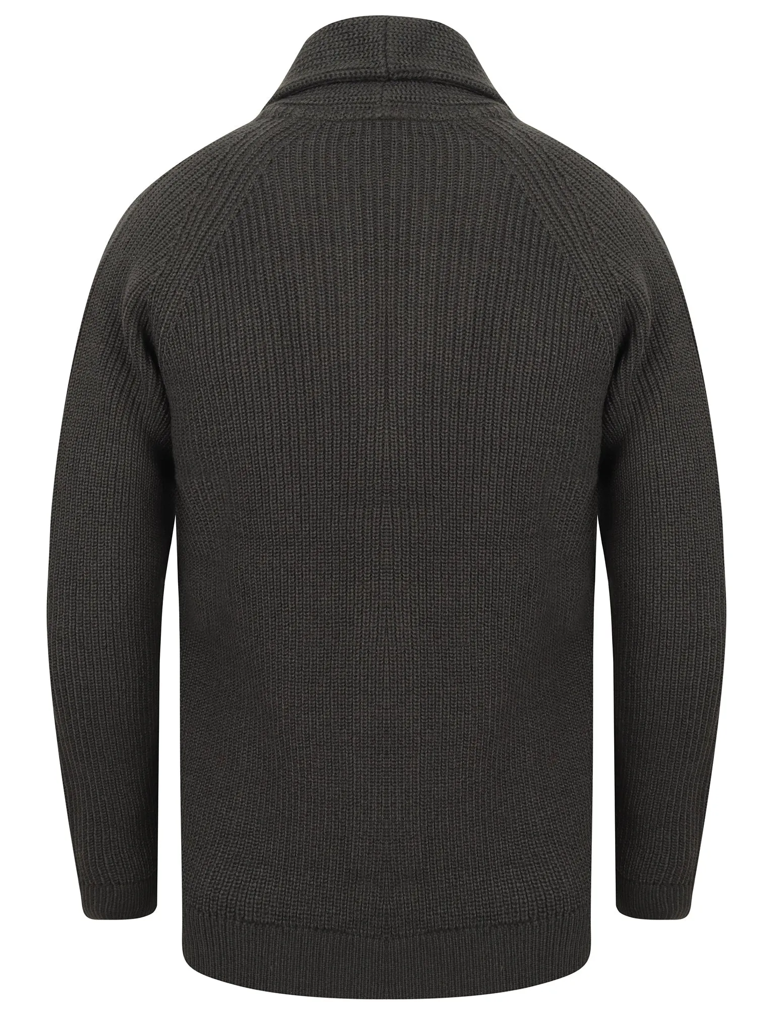 Totnes Soft Knit Shawl Neck Cardigan in Charcoal - Tokyo Laundry