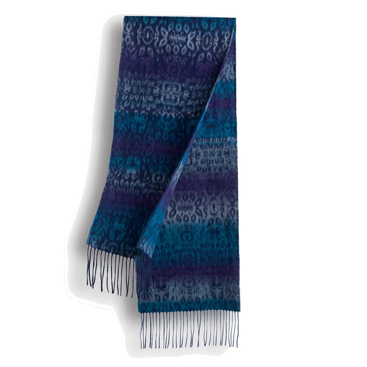 Ugg Cashmere & Wool Scarf Purple and Blue