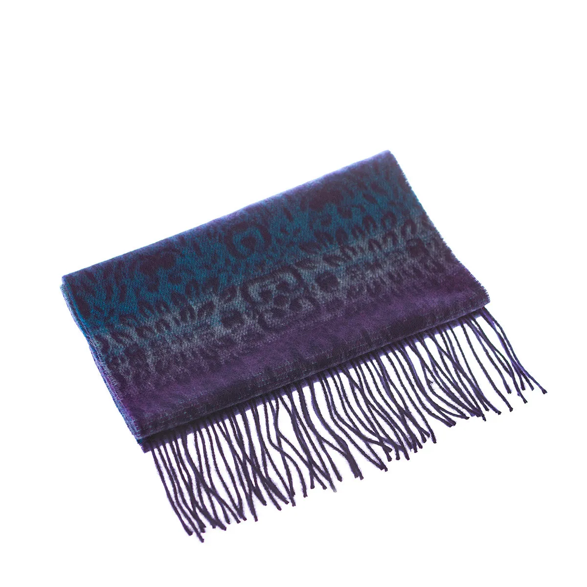 Ugg Cashmere & Wool Scarf Purple and Blue