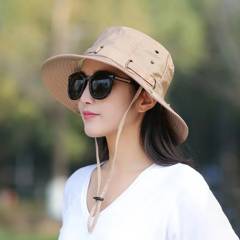 Waterproof Bucket Hat Summer Women Hat Outdoor Fishing Sun Hat