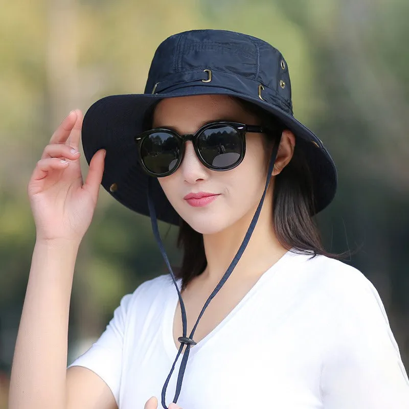 Waterproof Bucket Hat Summer Women Hat Outdoor Fishing Sun Hat