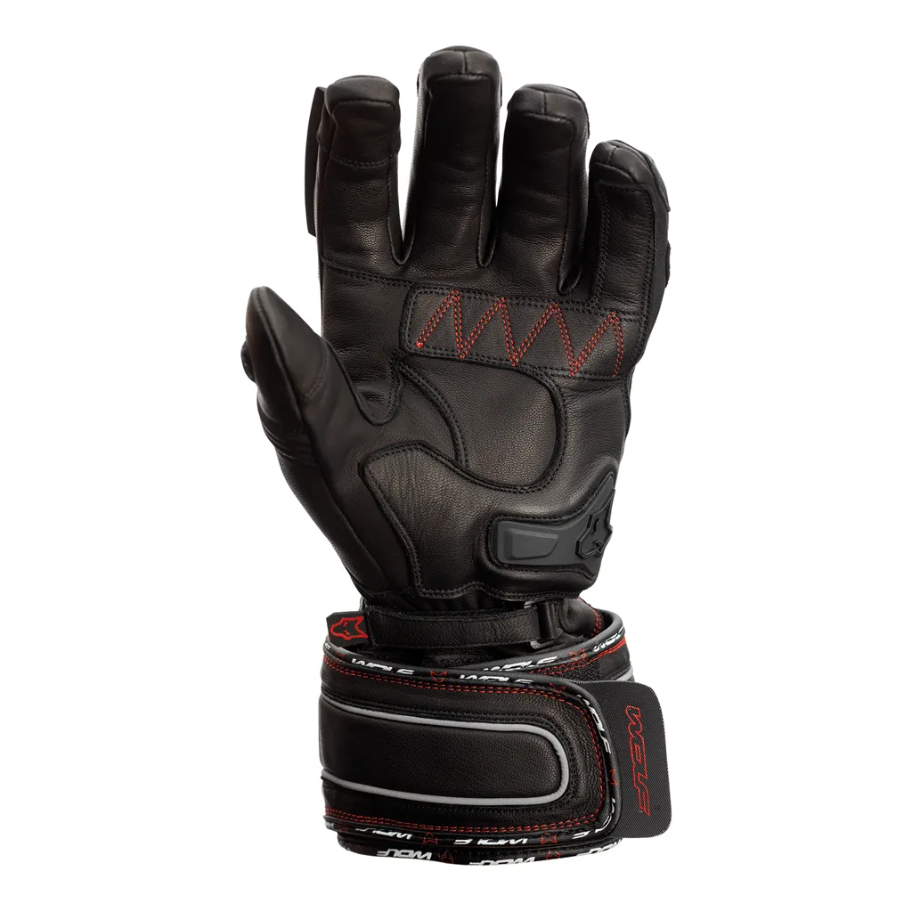 Wolf Titanium Outlast CE Waterproof Leather Gloves - Black