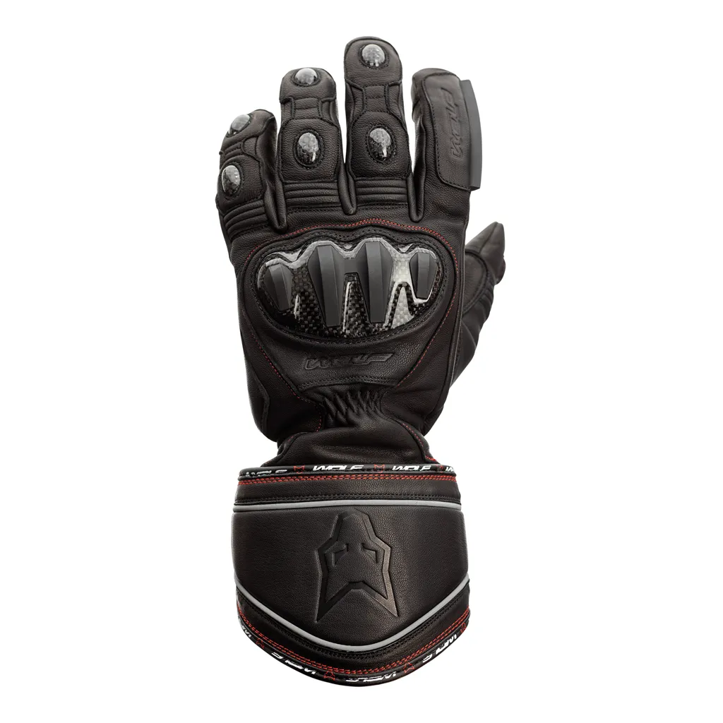 Wolf Titanium Outlast CE Waterproof Leather Gloves - Black