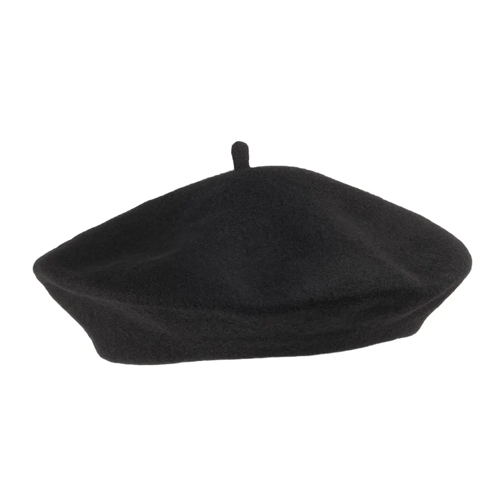 Wool Beret - Black